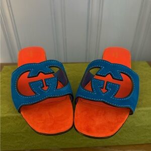 Gucci Interlocking G Cut-Out Slide Sandal